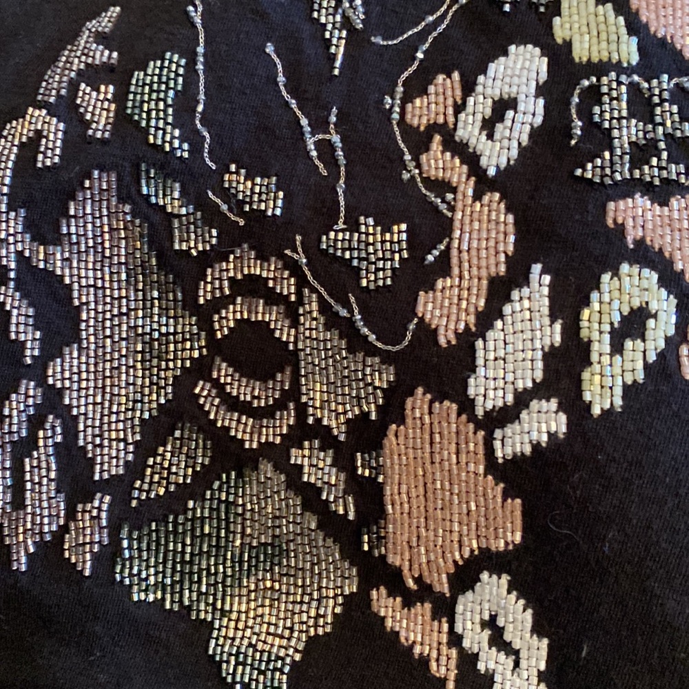 Alexander McQueen Stunning Sparkling Beaded Scull Logo Tee New With Tags - Picture 14 of 16